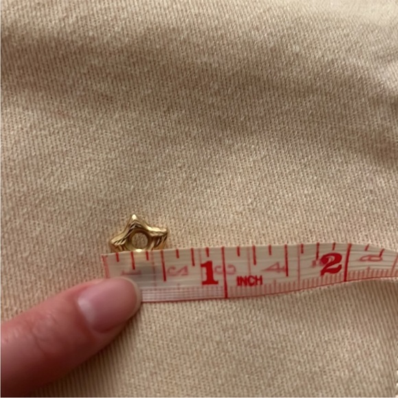 SOLID 14KT GOLD Textured Star Charm - Picture 10 of 14